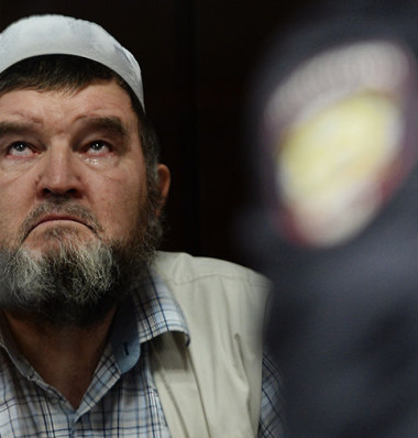 Настоятель московской мечети «Ярдям» шейх Махмуд Велитов в Бутырском суде Москвы (Максим Блинов/РИА «Новости»)