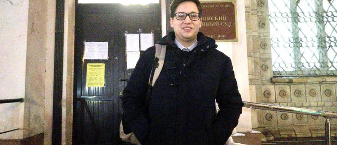 Семён Байбак после вынесения приговора. Фото: Свидетели Иеговы в России
