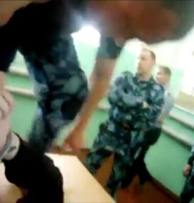 Кадр из видео с регистратора сотрудника ФСИН