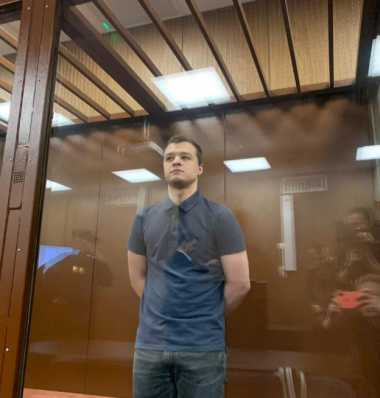 Никита Чирцов в Тверском суде. Фото: Анастасия Ясеницкая / «Медиазона»