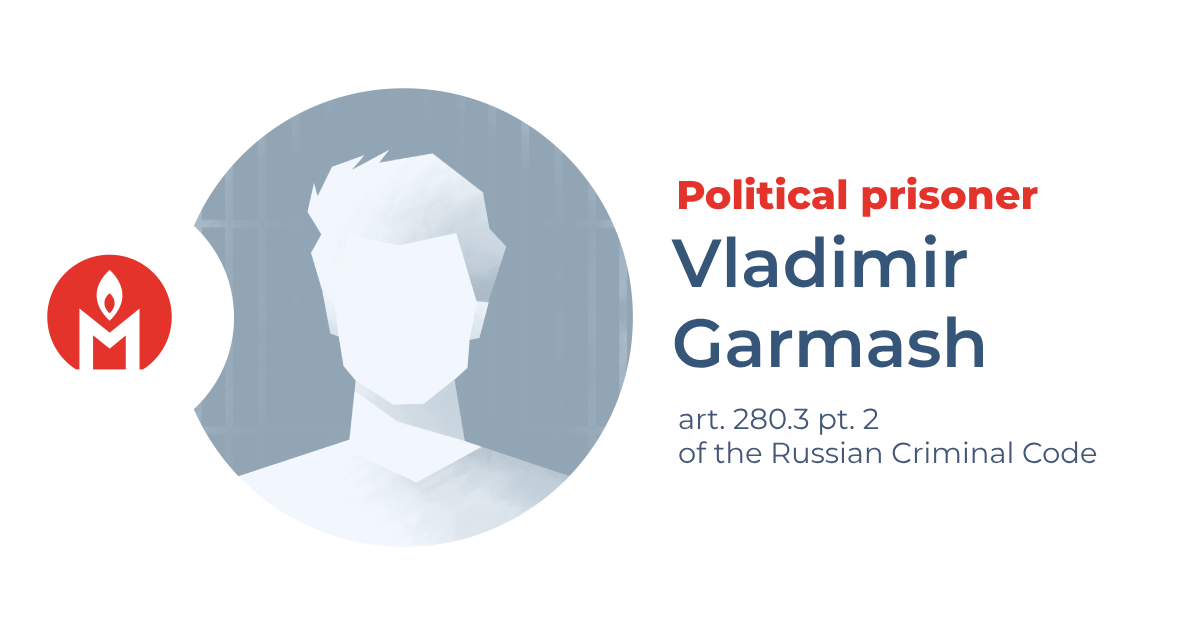 Vladimir Garmash is a political prisoner