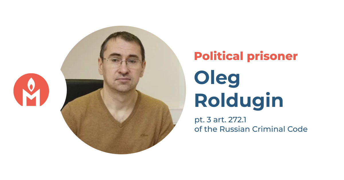Oleg Roldugin is a political prisoner