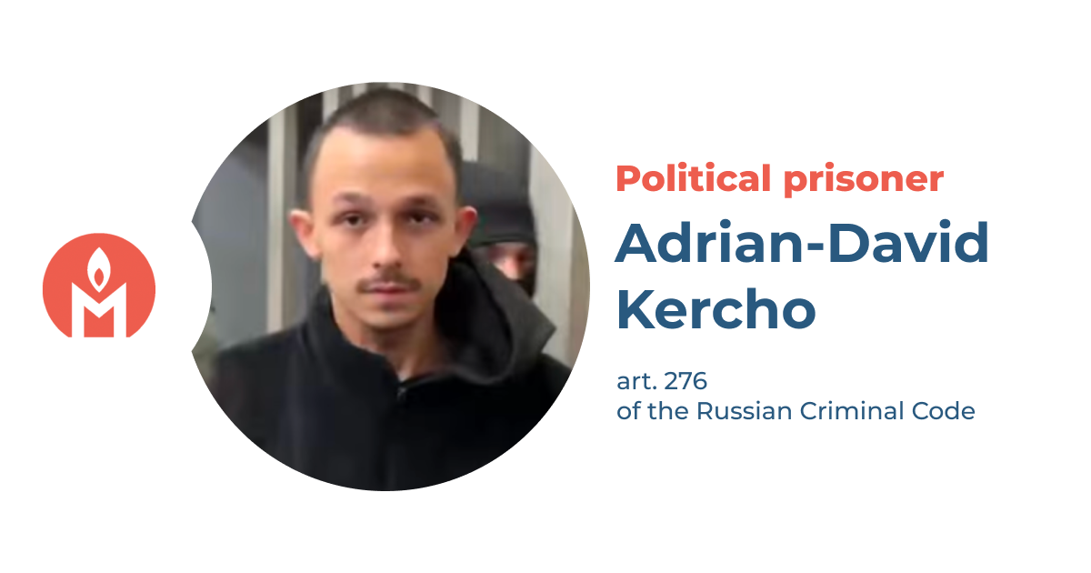 Adrian-David Kercho — political prisoner